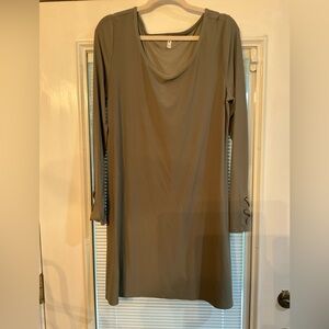 Mudd Long Sleeve Olive Dress